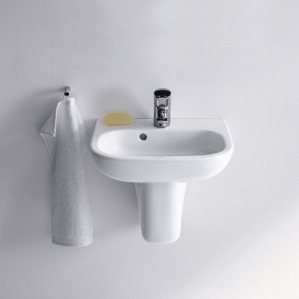 Duravit D-Code White Ceramic Wall Mounted Wash Basin